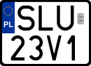 License plates of Poland, Regular car plates