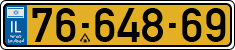 License plate of Israel, Regular plates