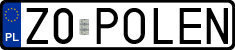 License plates of Poland, Vanity Plates
