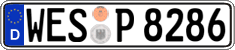 German license plate, Regular plates