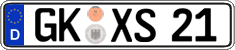 German license plate, Regular plates