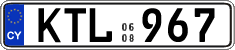 License plate of Cyprus, Regular plates