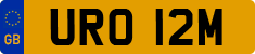 License plate of the United Kingdom, 1963 year system