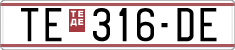 License plate of North Macedonia, Regular plates (1993)