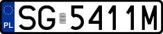 License plates of Poland, Regular car plates