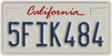 California, Passenger Car (1ABC234)