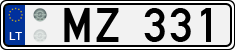 License plate of Lithuania, Trailers