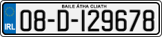 License plate of Ireland, Regular plates
