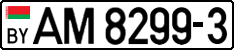 License plate Belarus, Trucks and buses (2004)