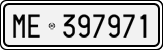 License plate of Italy, Cars (1927 year series)