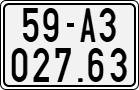 License plate of Vietnam, Motorcycles