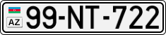License plate of Azerbaijan, Cars