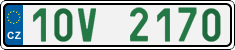 License plate of the Czech Republic, Oldtimers (2001)