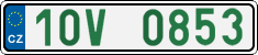 License plate of the Czech Republic, Oldtimers (2001)
