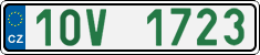 License plate of the Czech Republic, Oldtimers (2001)