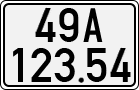 License plate of Vietnam, Cars