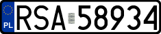License plates of Poland, Regular car plates