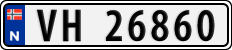 License plate of Norway, Cars