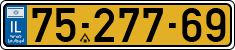 License plate of Israel, Regular plates