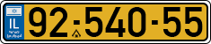 License plate of Israel, Regular plates