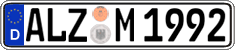 German license plate, Regular plates