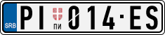 License plate of Serbia, Cars