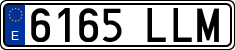 License plates of Spain, Ordinary (2000)