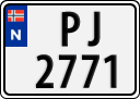 License plate of Norway, Trailers, motorcycles, special vehicles