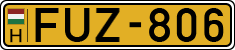 license plates of Hungary, Commercial vehicles (1990)