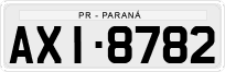License plate of Brazil, Private owners (1990)