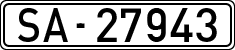 License plates of Spain, 1900 year series