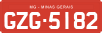 License plate of Brazil, Commercial vehicles (1990)