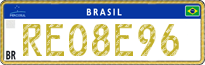 License plate of Brazil, Diplomatic (Mercosul)