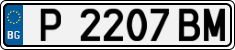 License plate of Bulgaria, Cars