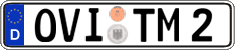 German license plate, Regular plates