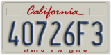 California, Commercial vehicles (12345A6)