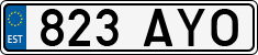 License plate of Estonia, Regular car plates