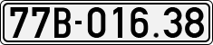 License plate of Vietnam, Cars