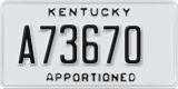 Kentucky, Apportioned (A12345)