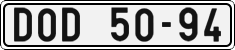 License plate of the Czech Republic, Cars (1960)