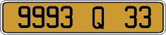 French license plate, FNI