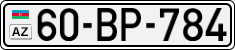 License plate of Azerbaijan, Cars