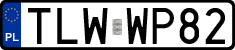 License plates of Poland, Regular car plates