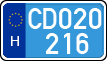 license plates of Hungary, Diplomatic