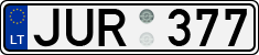 License plate of Lithuania, Cars