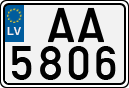 License plate of Latvia, Regular car plates