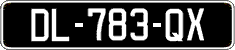French license plate, SIV (oldtimers)