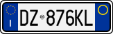 License plate of Italy, Cars (1994 year series)