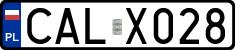 License plates of Poland, Regular car plates