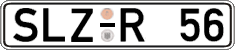 German license plate, Regular plates
